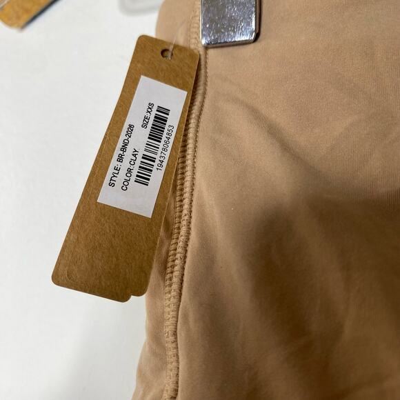 SKIMS Clay Fits Everybody Strapless Bandeau Bra size XXS NEW - Picture 6 of 8